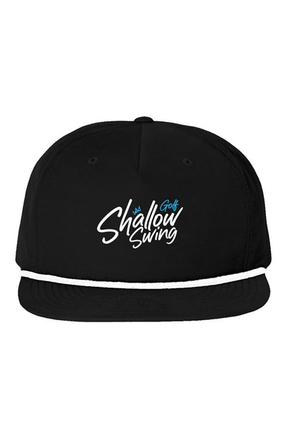 Shallow Black-White Rope Hat